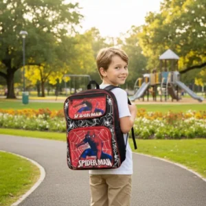 Mochila Infantil Escolar Grande Personagens Menino Menina Volta as Aulas Escola Homem Aranha Creche
